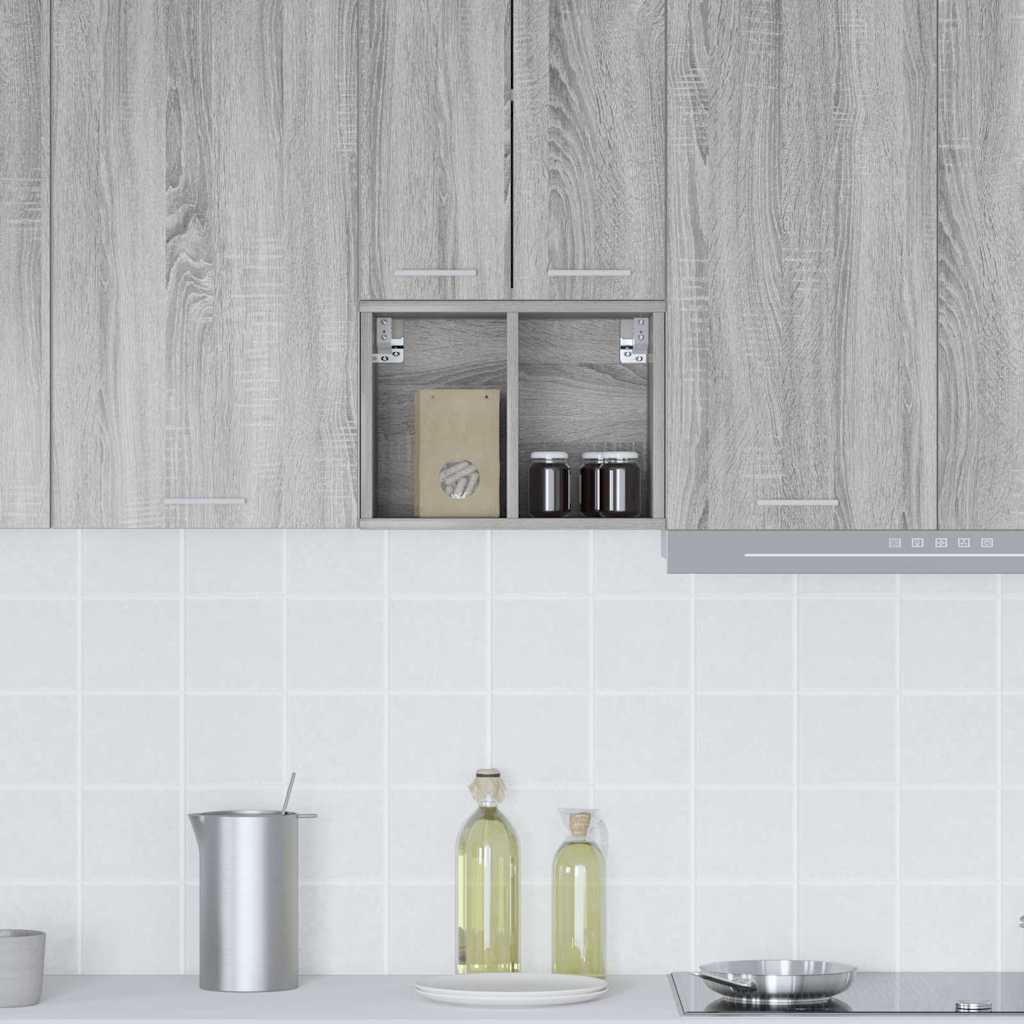 Hangkast met opslag Grijs Sonoma 30 x 29,5 x 40 cm Bewerkt hout is nu te koop bij PeponiXL, paradijselijk wonen!