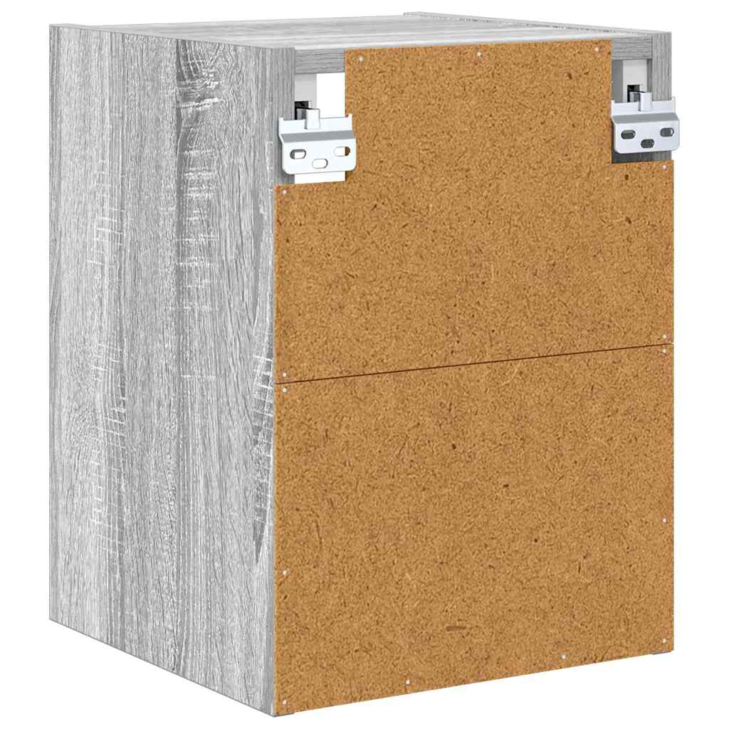 Hangkast met opslag Grijs Sonoma 30 x 29,5 x 40 cm Bewerkt hout is nu te koop bij PeponiXL, paradijselijk wonen!