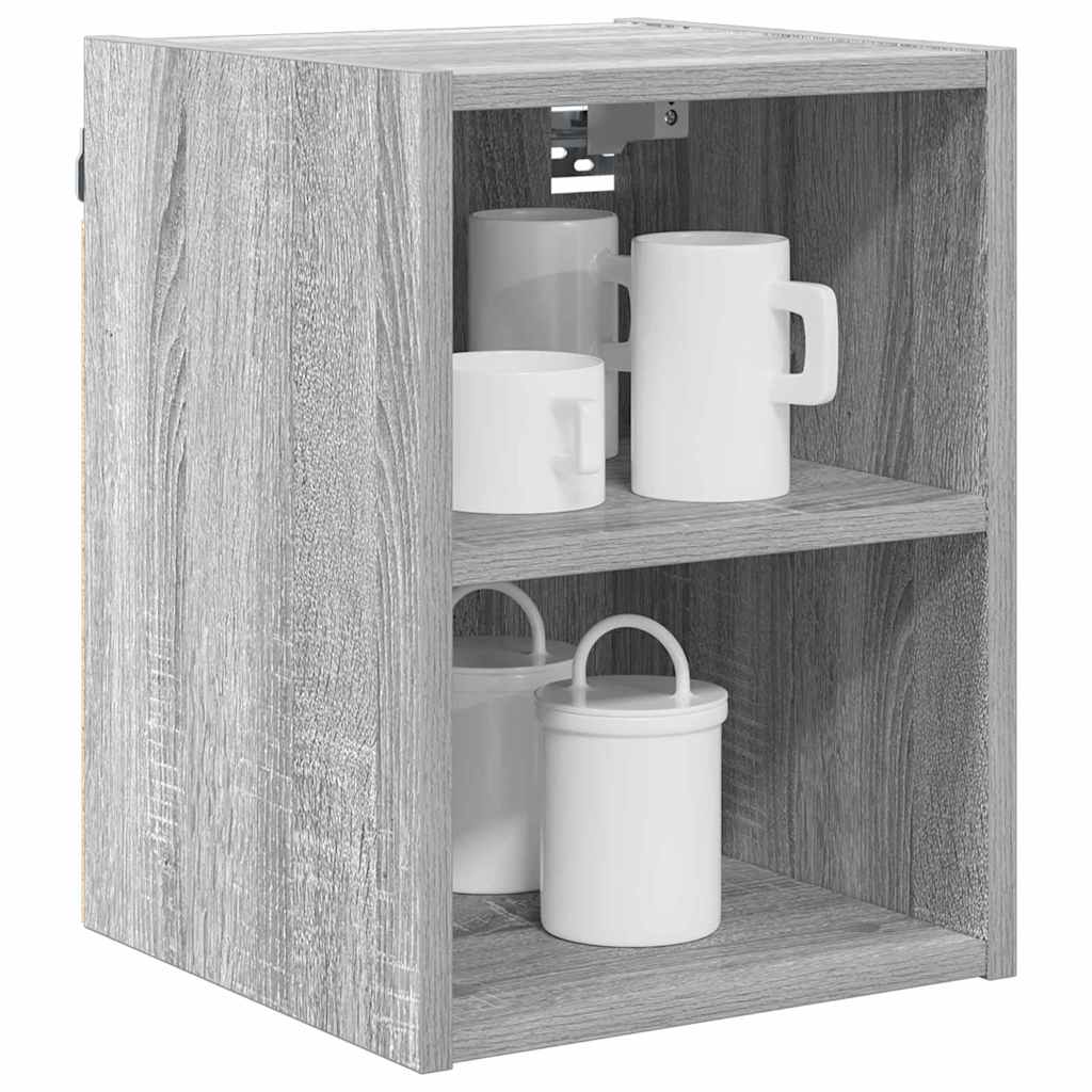Hangkast met opslag Grijs Sonoma 30 x 29,5 x 40 cm Bewerkt hout is nu te koop bij PeponiXL, paradijselijk wonen!