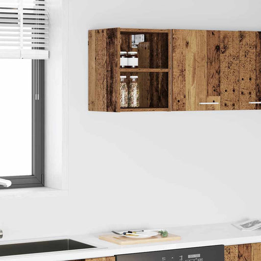 Hangkast met opslag Oudhout 30 x 29,5 x 40 cm Bewerkt hout is nu te koop bij PeponiXL, paradijselijk wonen!