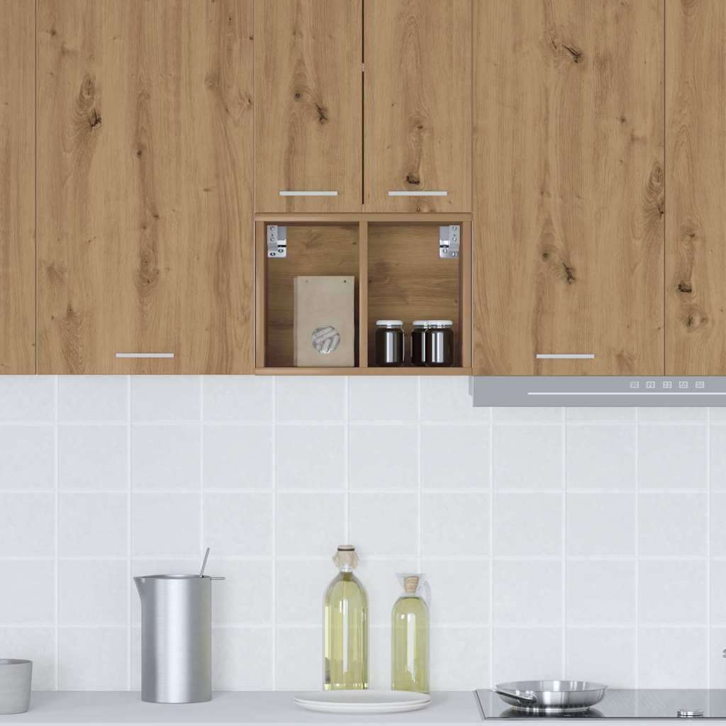 Hangkast Artisan Eiken 30 x 29,5 x 40 cm Bewerkt hout is nu te koop bij PeponiXL, paradijselijk wonen!