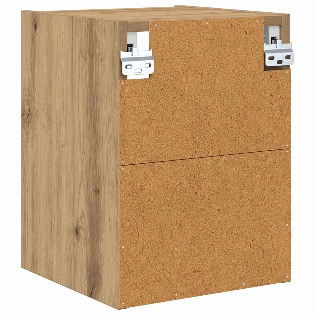Hangkast Artisan Eiken 30 x 29,5 x 40 cm Bewerkt hout is nu te koop bij PeponiXL, paradijselijk wonen!
