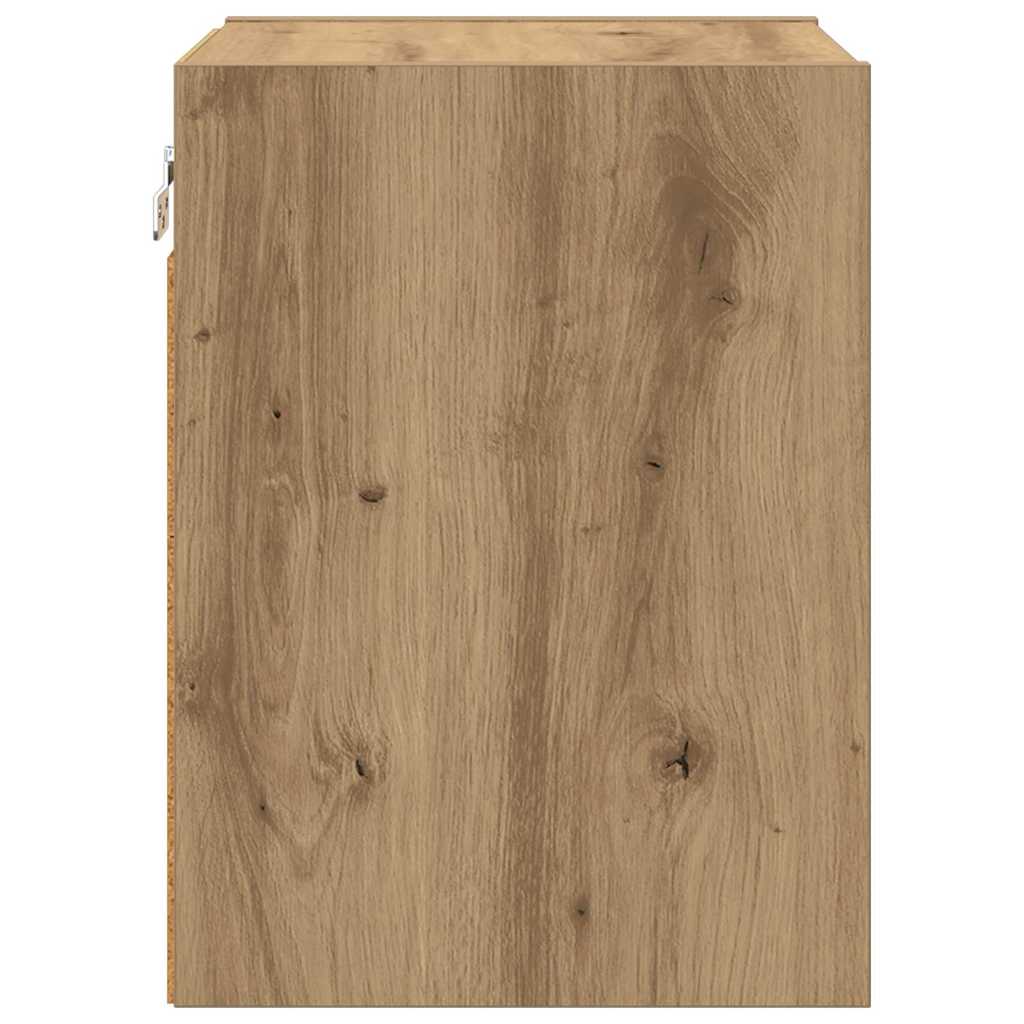 Hangkast Artisan Eiken 30 x 29,5 x 40 cm Bewerkt hout is nu te koop bij PeponiXL, paradijselijk wonen!