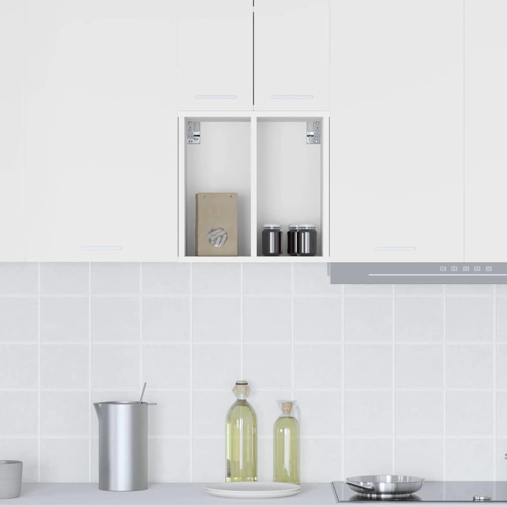 Hangkast met opslag Wit 40 x 29,5 x 40 cm Bewerkt hout is nu te koop bij PeponiXL, paradijselijk wonen!
