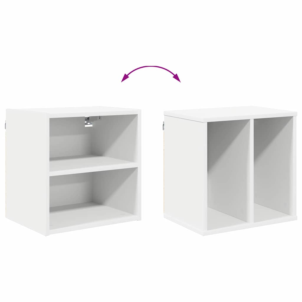 Hangkast met opslag Wit 40 x 29,5 x 40 cm Bewerkt hout is nu te koop bij PeponiXL, paradijselijk wonen!