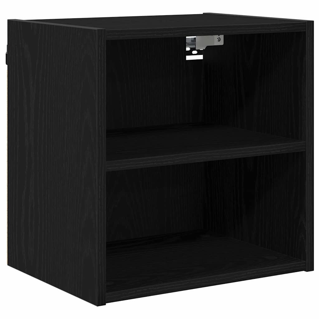 Hangkast met opslag Zwart Eiken 40 x 29,5 x 40 cm Bewerkt hout is nu te koop bij PeponiXL, paradijselijk wonen!