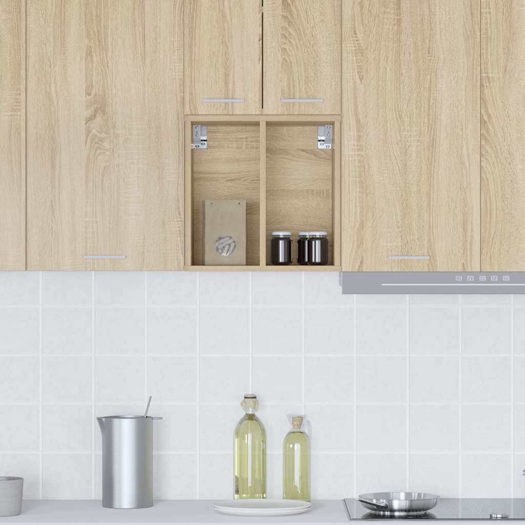 Hangkast met opslag Sonoma Eiken 40 x 29,5 x 40 cm Bewerkt hout is nu te koop bij PeponiXL, paradijselijk wonen!