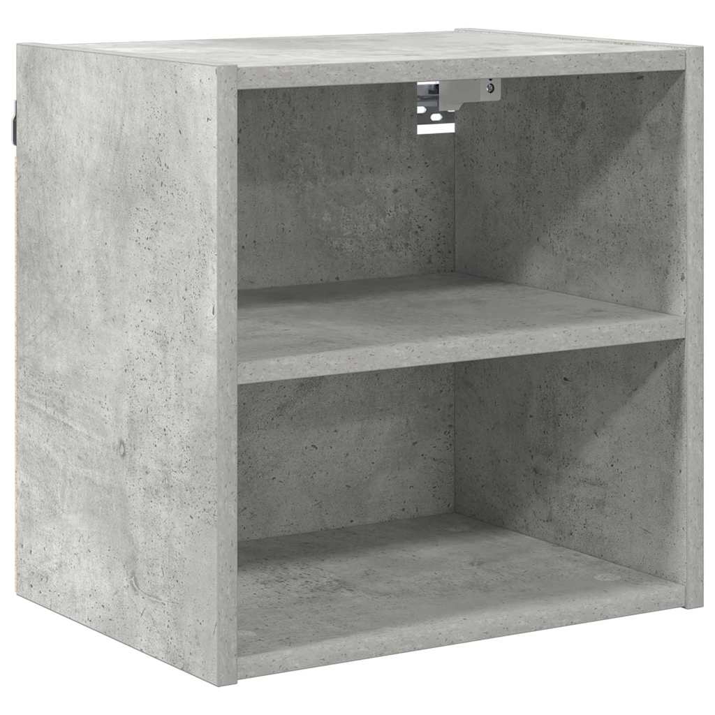 Hangkast met opslag Beton Grijs 40 x 29,5 x 40 cm Bewerkt hout is nu te koop bij PeponiXL, paradijselijk wonen!