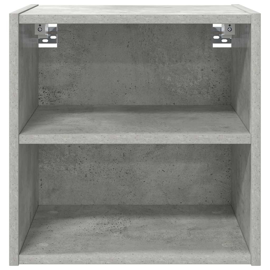 Hangkast met opslag Beton Grijs 40 x 29,5 x 40 cm Bewerkt hout is nu te koop bij PeponiXL, paradijselijk wonen!