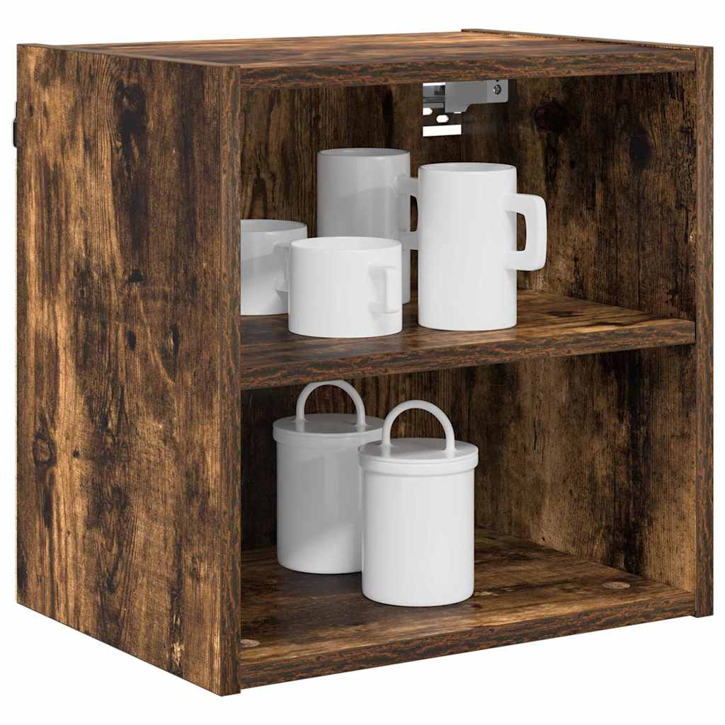 Hangkast Gerookt eiken 40 x 29,5 x 40 cm Bewerkt hout is nu te koop bij PeponiXL, paradijselijk wonen!