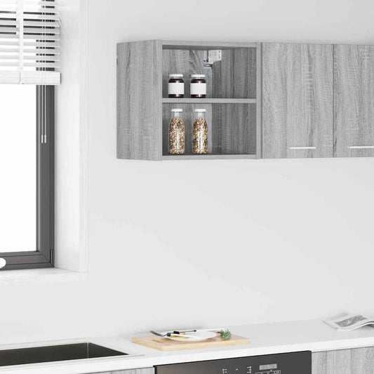 Hangkast met opslag Grijs Sonoma 40 x 29,5 x 40 cm Bewerkt hout is nu te koop bij PeponiXL, paradijselijk wonen!