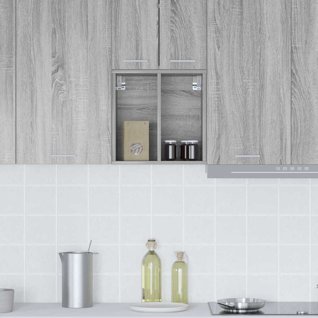 Hangkast met opslag Grijs Sonoma 40 x 29,5 x 40 cm Bewerkt hout is nu te koop bij PeponiXL, paradijselijk wonen!