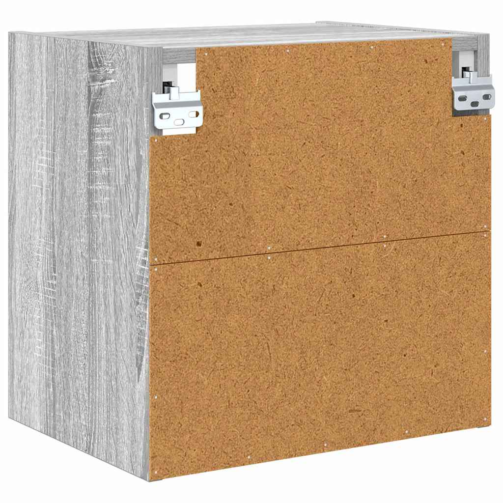 Hangkast met opslag Grijs Sonoma 40 x 29,5 x 40 cm Bewerkt hout is nu te koop bij PeponiXL, paradijselijk wonen!