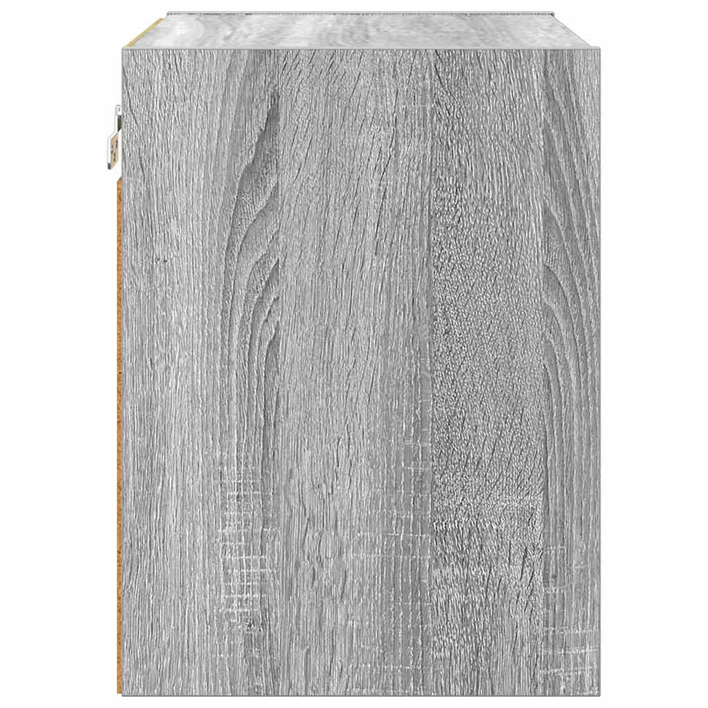 Hangkast met opslag Grijs Sonoma 40 x 29,5 x 40 cm Bewerkt hout is nu te koop bij PeponiXL, paradijselijk wonen!