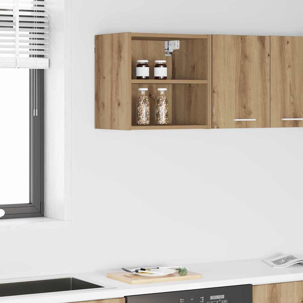 Hangkast Artisan Eiken 40 x 29,5 x 40 cm Bewerkt hout is nu te koop bij PeponiXL, paradijselijk wonen!
