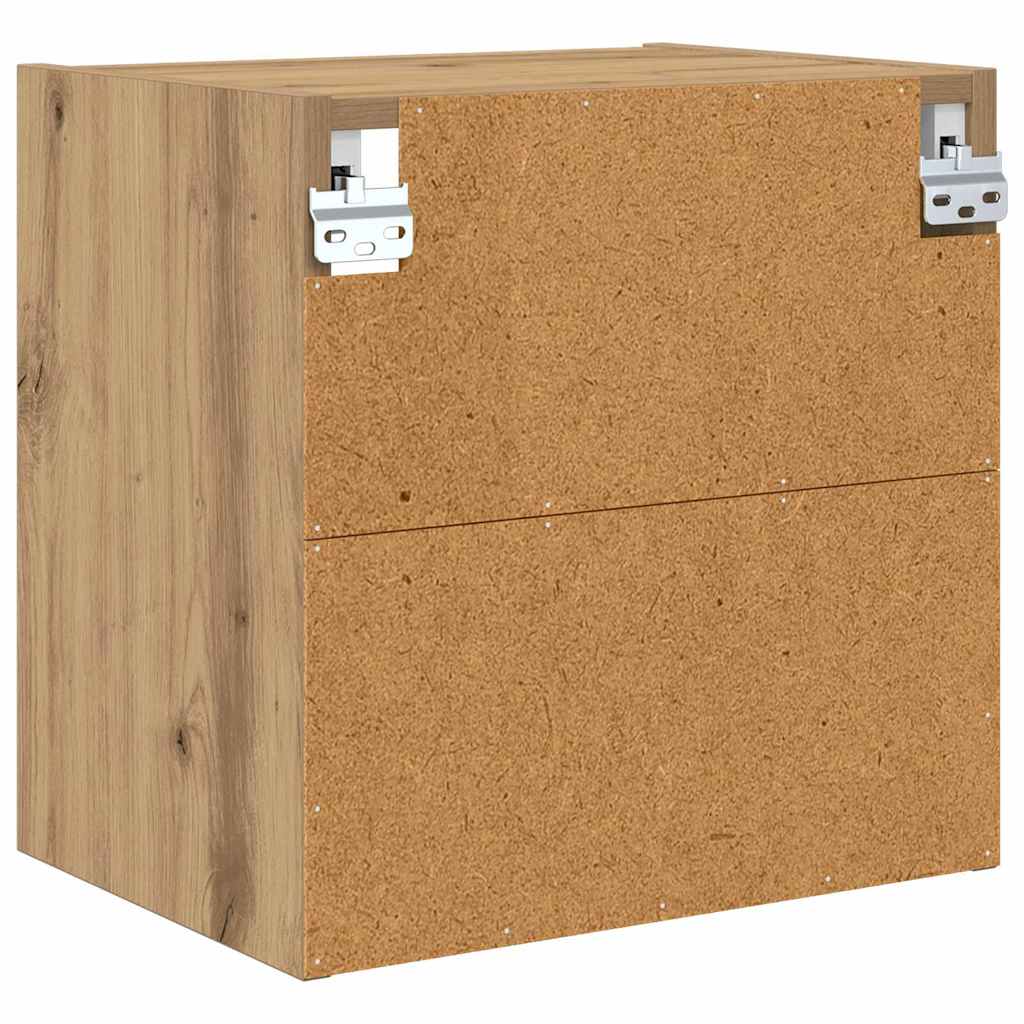 Hangkast Artisan Eiken 40 x 29,5 x 40 cm Bewerkt hout is nu te koop bij PeponiXL, paradijselijk wonen!
