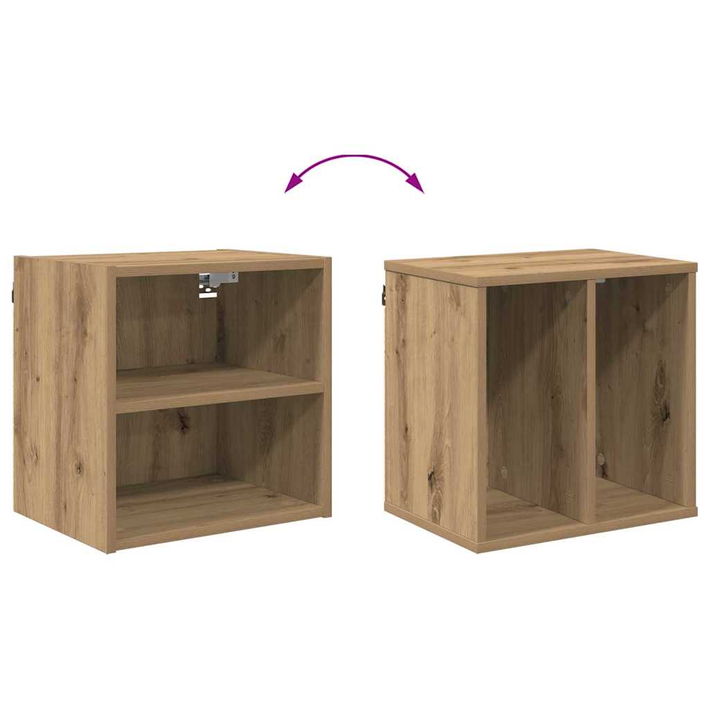 Hangkast Artisan Eiken 40 x 29,5 x 40 cm Bewerkt hout is nu te koop bij PeponiXL, paradijselijk wonen!