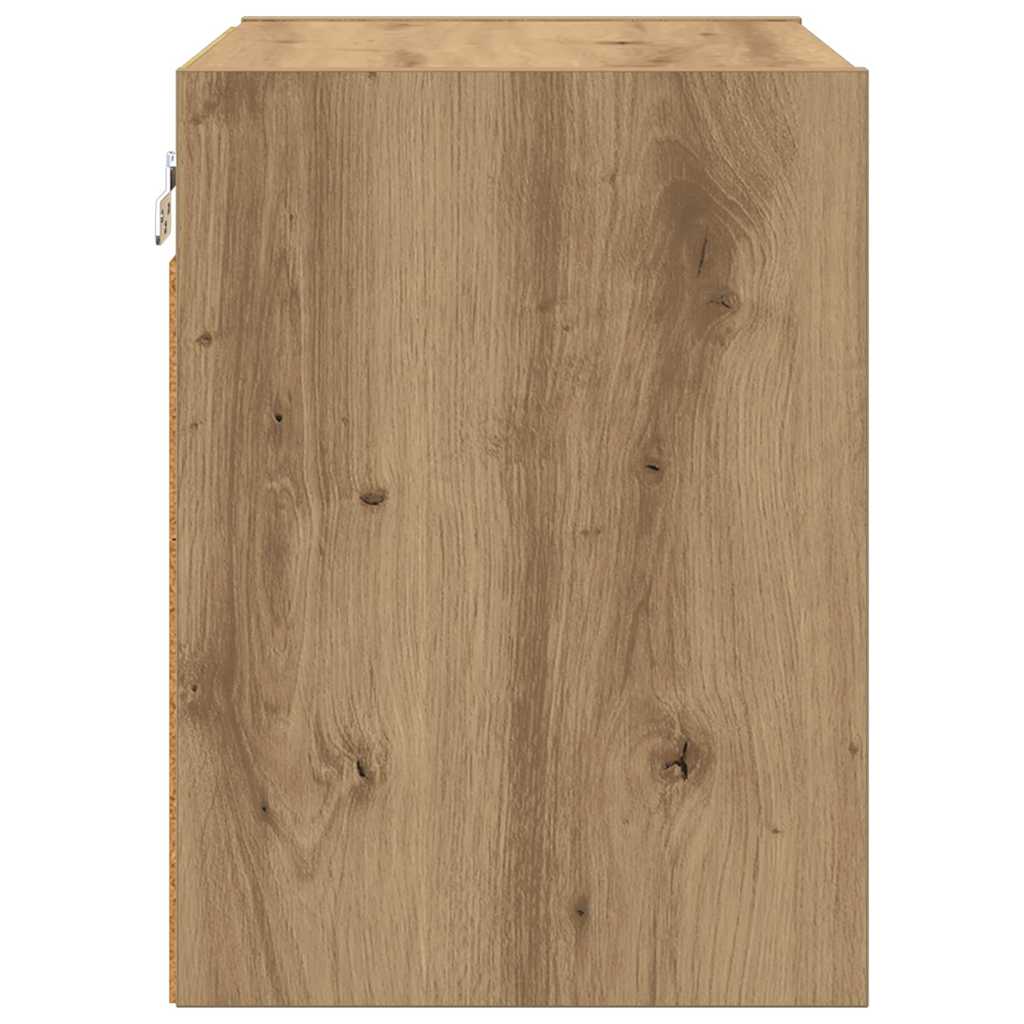 Hangkast Artisan Eiken 40 x 29,5 x 40 cm Bewerkt hout is nu te koop bij PeponiXL, paradijselijk wonen!