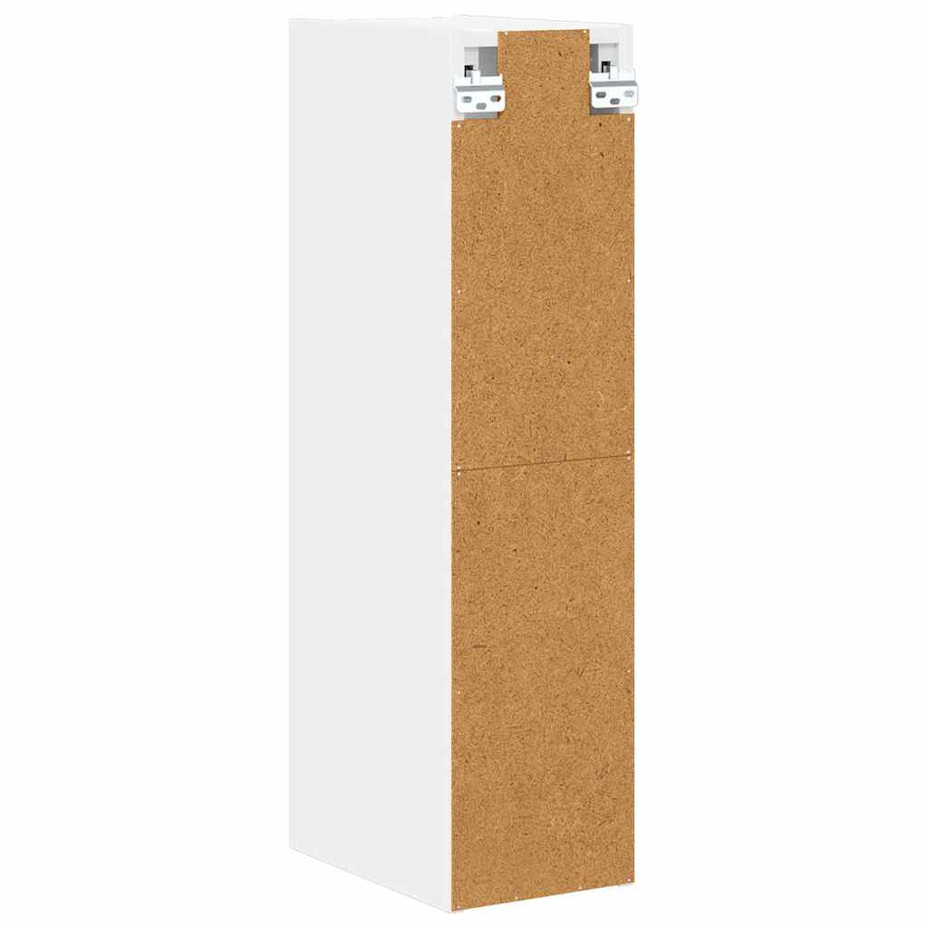 Hangkast met opslag Wit 20 x 29,5 x 80 cm Bewerkt hout is nu te koop bij PeponiXL, paradijselijk wonen!