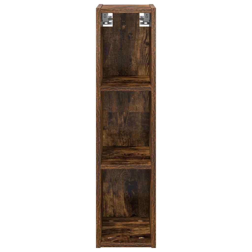 Hangkast Gerookt eiken 20 x 29,5 x 80 cm Bewerkt hout is nu te koop bij PeponiXL, paradijselijk wonen!