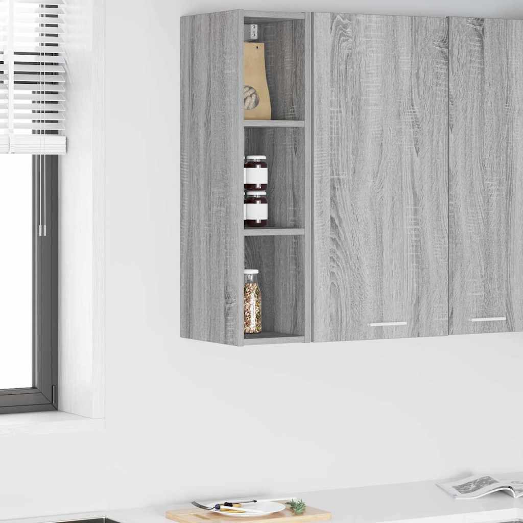 Hangkast met opslag Grijs Sonoma 20 x 29,5 x 80 cm Bewerkt hout is nu te koop bij PeponiXL, paradijselijk wonen!