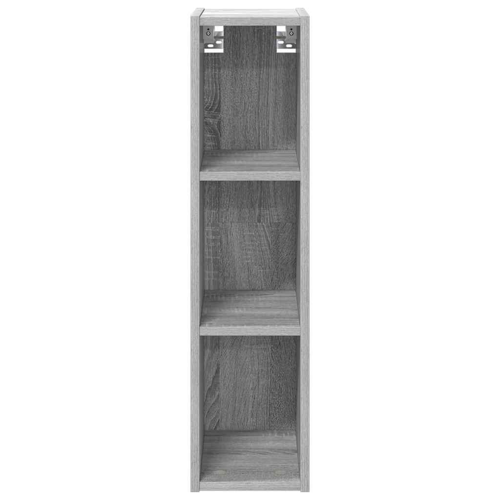 Hangkast met opslag Grijs Sonoma 20 x 29,5 x 80 cm Bewerkt hout is nu te koop bij PeponiXL, paradijselijk wonen!