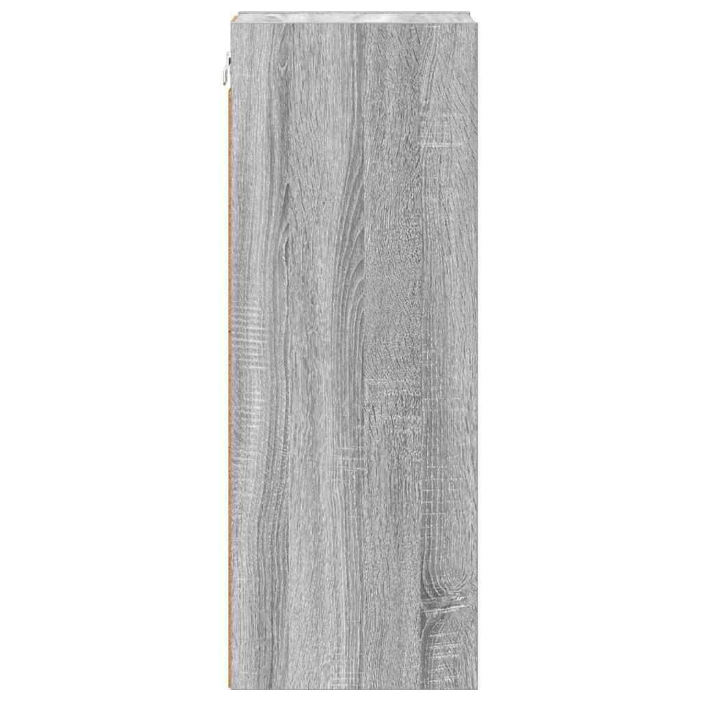 Hangkast met opslag Grijs Sonoma 20 x 29,5 x 80 cm Bewerkt hout is nu te koop bij PeponiXL, paradijselijk wonen!