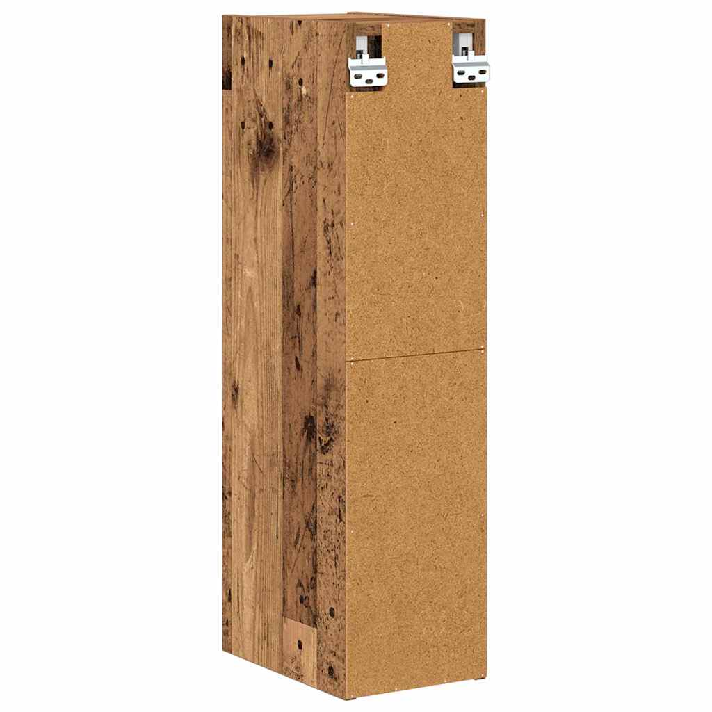 Hangkast met opslag Oudhout 20 x 29,5 x 80 cm Bewerkt hout is nu te koop bij PeponiXL, paradijselijk wonen!