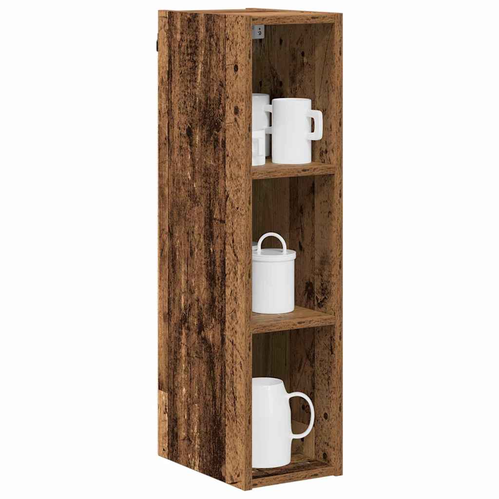 Hangkast met opslag Oudhout 20 x 29,5 x 80 cm Bewerkt hout is nu te koop bij PeponiXL, paradijselijk wonen!