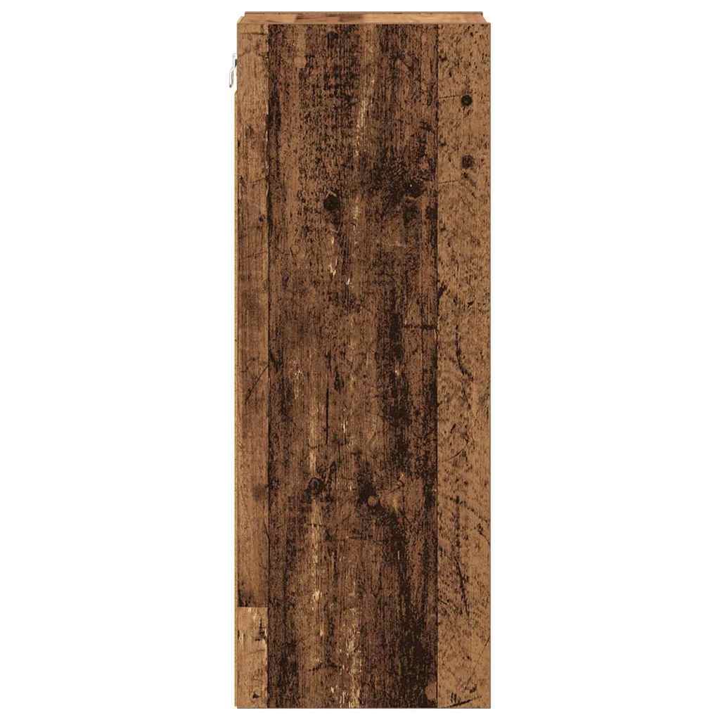 Hangkast met opslag Oudhout 20 x 29,5 x 80 cm Bewerkt hout is nu te koop bij PeponiXL, paradijselijk wonen!