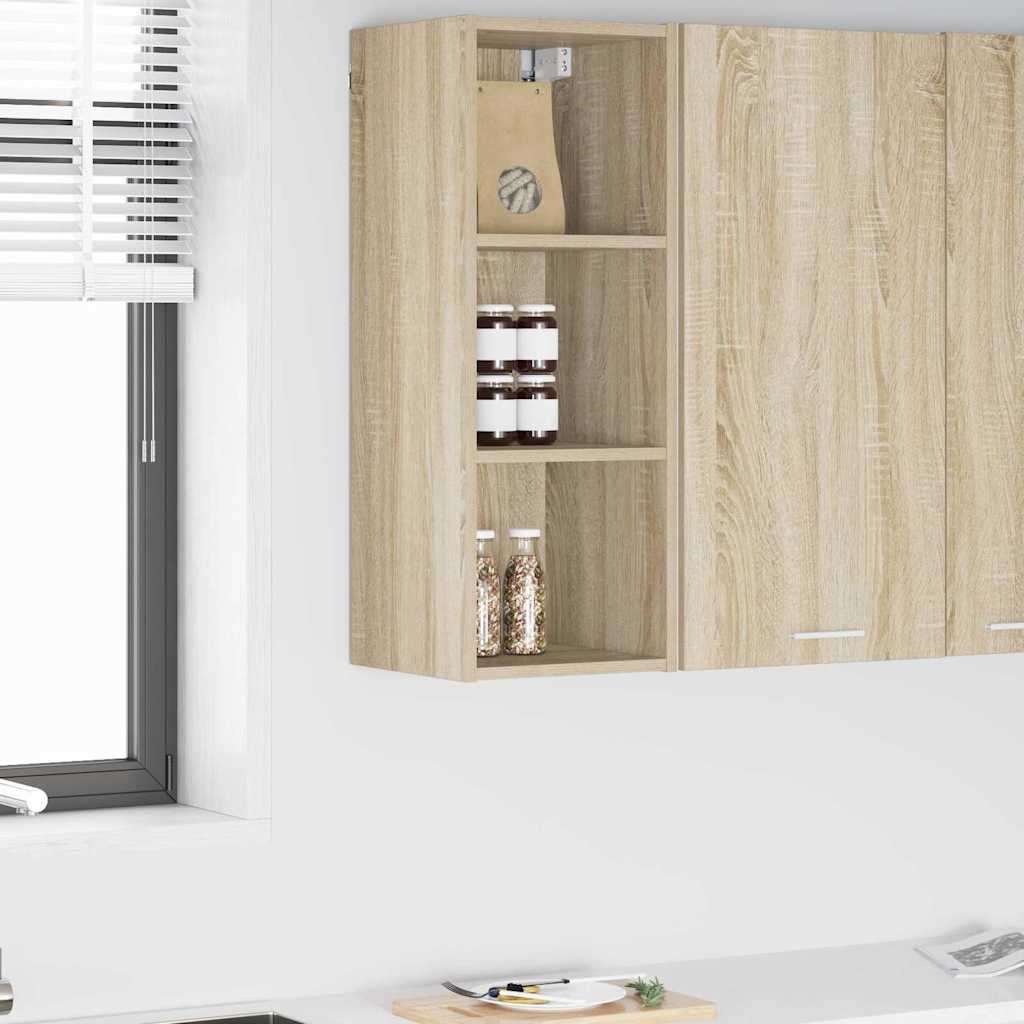 Hangkast met opslag Sonoma Eiken 30 x 29,5 x 80 cm Bewerkt hout is nu te koop bij PeponiXL, paradijselijk wonen!