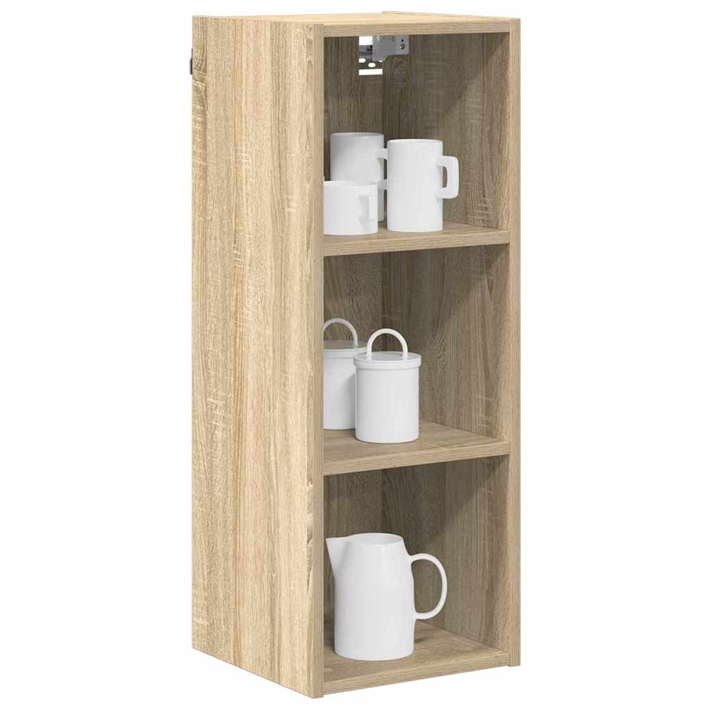 Hangkast met opslag Sonoma Eiken 30 x 29,5 x 80 cm Bewerkt hout is nu te koop bij PeponiXL, paradijselijk wonen!