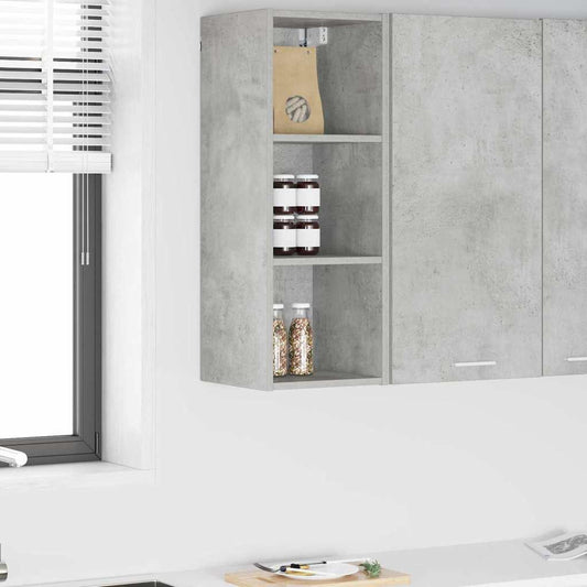 Hangkast met opslag Beton Grijs 30 x 29,5 x 80 cm Bewerkt hout is nu te koop bij PeponiXL, paradijselijk wonen!