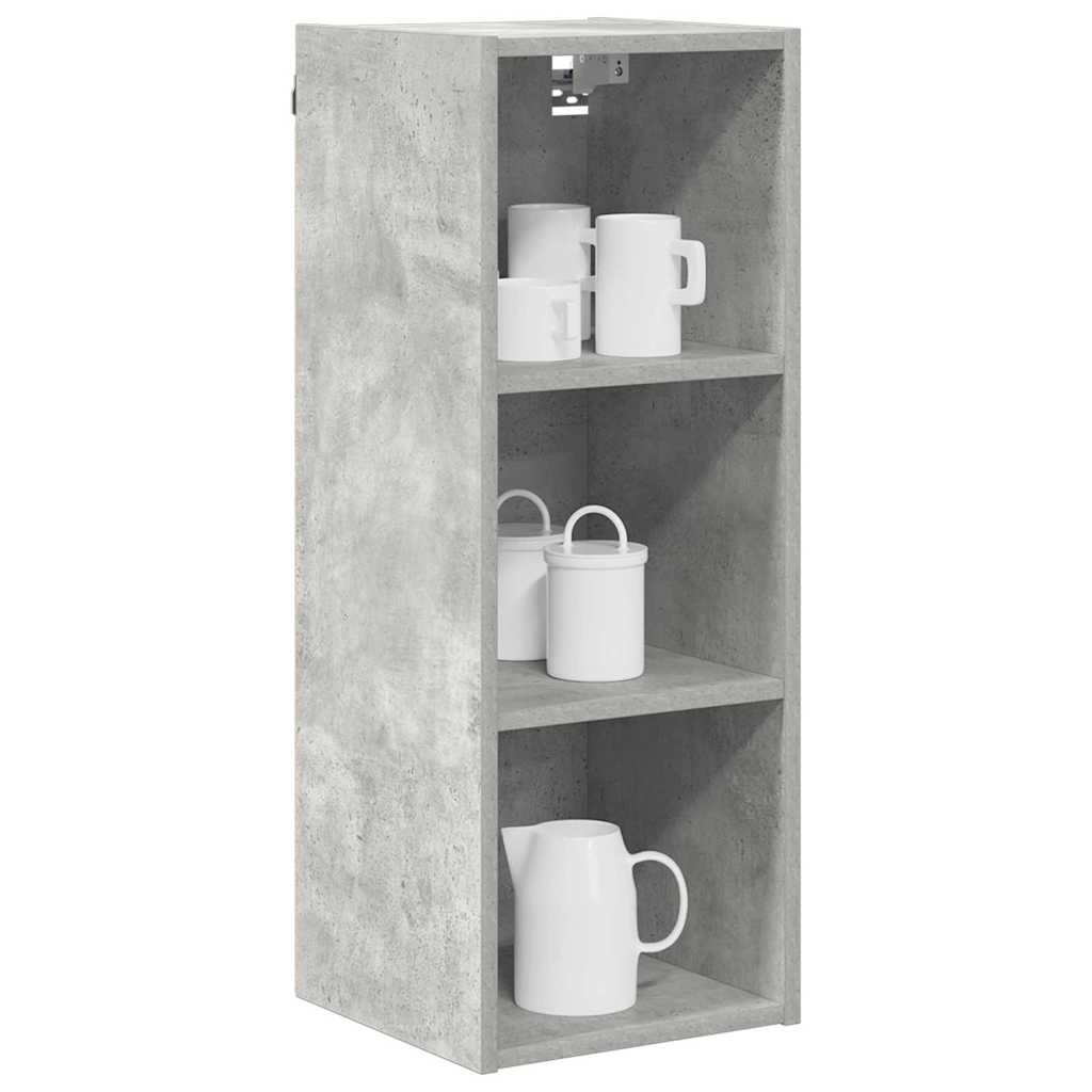 Hangkast met opslag Beton Grijs 30 x 29,5 x 80 cm Bewerkt hout is nu te koop bij PeponiXL, paradijselijk wonen!