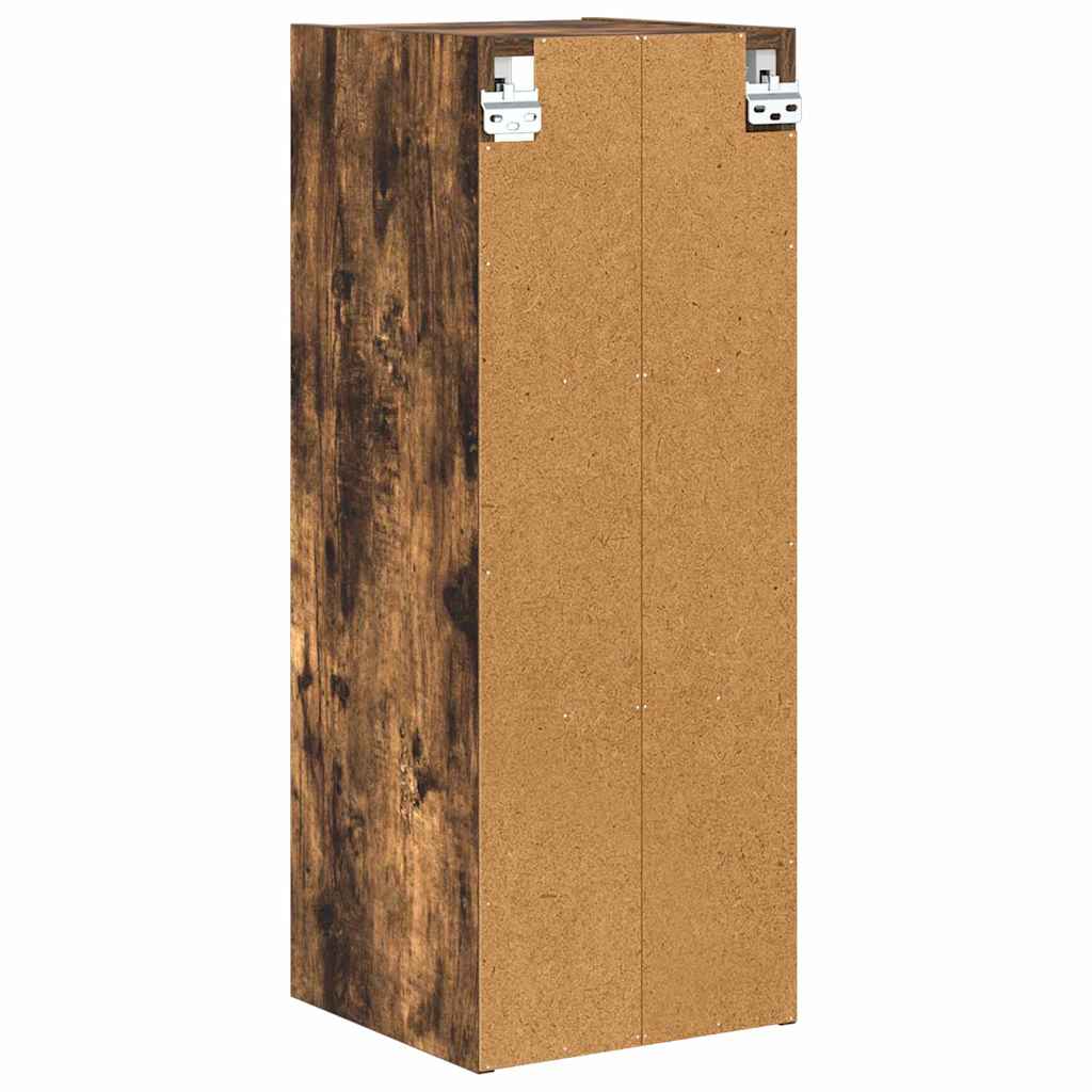Hangkast Gerookt eiken 30 x 29,5 x 80 cm Bewerkt hout is nu te koop bij PeponiXL, paradijselijk wonen!