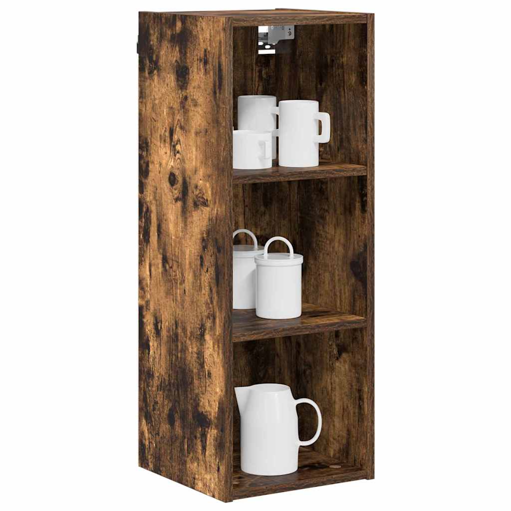 Hangkast Gerookt eiken 30 x 29,5 x 80 cm Bewerkt hout is nu te koop bij PeponiXL, paradijselijk wonen!