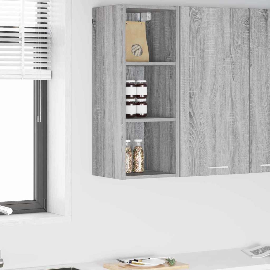 Hangkast met opslag Grijs Sonoma 30 x 29,5 x 80 cm Bewerkt hout is nu te koop bij PeponiXL, paradijselijk wonen!