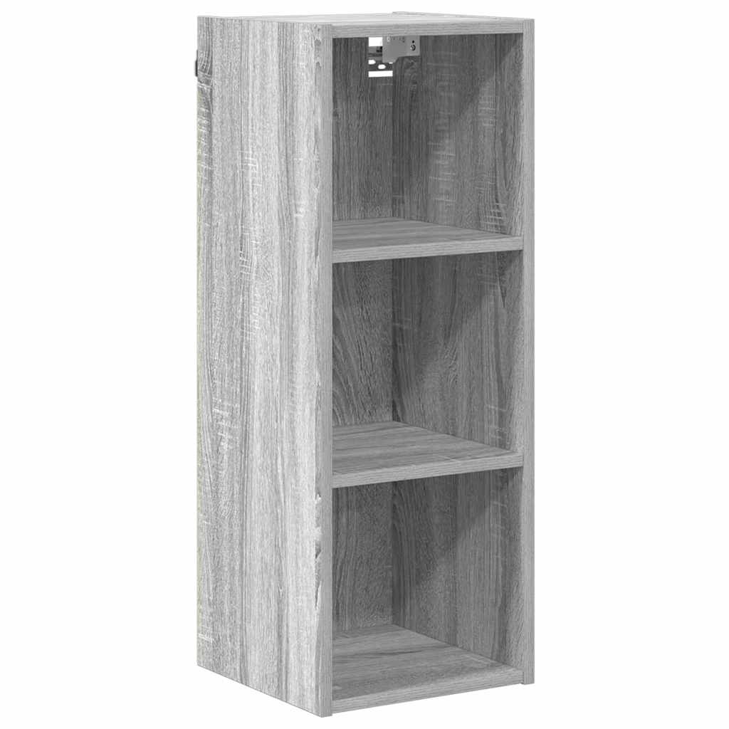 Hangkast met opslag Grijs Sonoma 30 x 29,5 x 80 cm Bewerkt hout is nu te koop bij PeponiXL, paradijselijk wonen!
