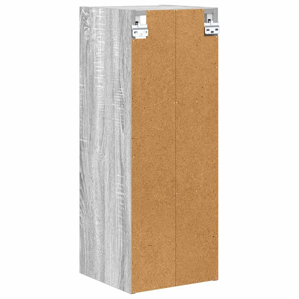 Hangkast met opslag Grijs Sonoma 30 x 29,5 x 80 cm Bewerkt hout is nu te koop bij PeponiXL, paradijselijk wonen!