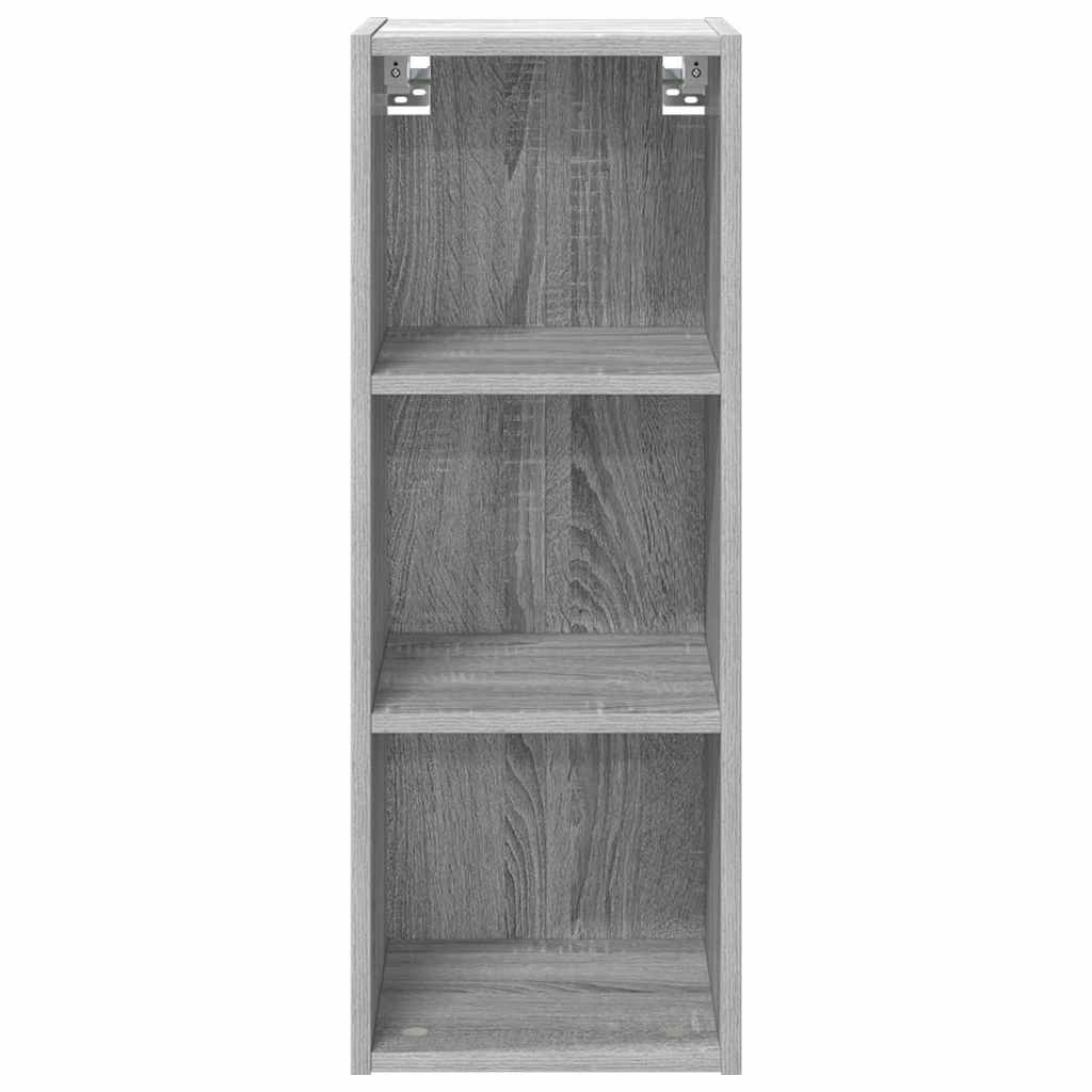 Hangkast met opslag Grijs Sonoma 30 x 29,5 x 80 cm Bewerkt hout is nu te koop bij PeponiXL, paradijselijk wonen!