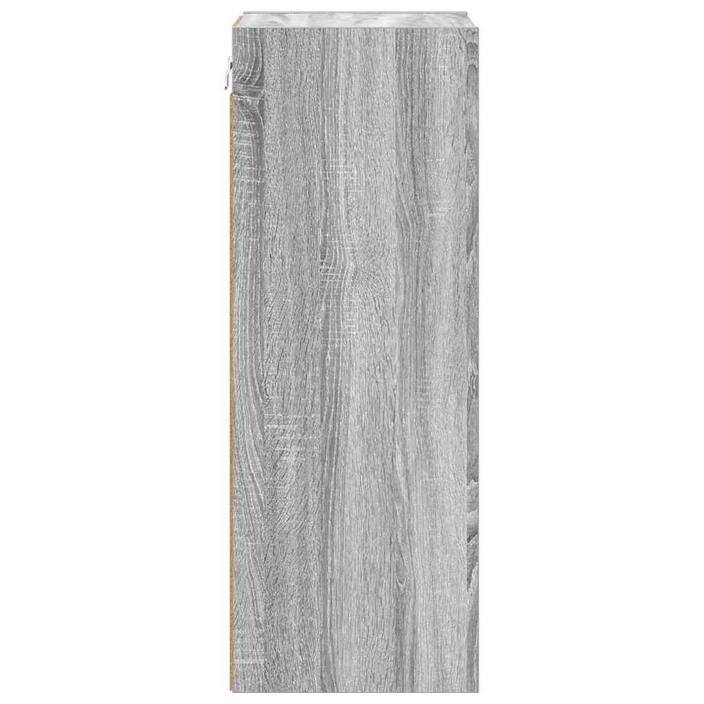 Hangkast met opslag Grijs Sonoma 30 x 29,5 x 80 cm Bewerkt hout is nu te koop bij PeponiXL, paradijselijk wonen!