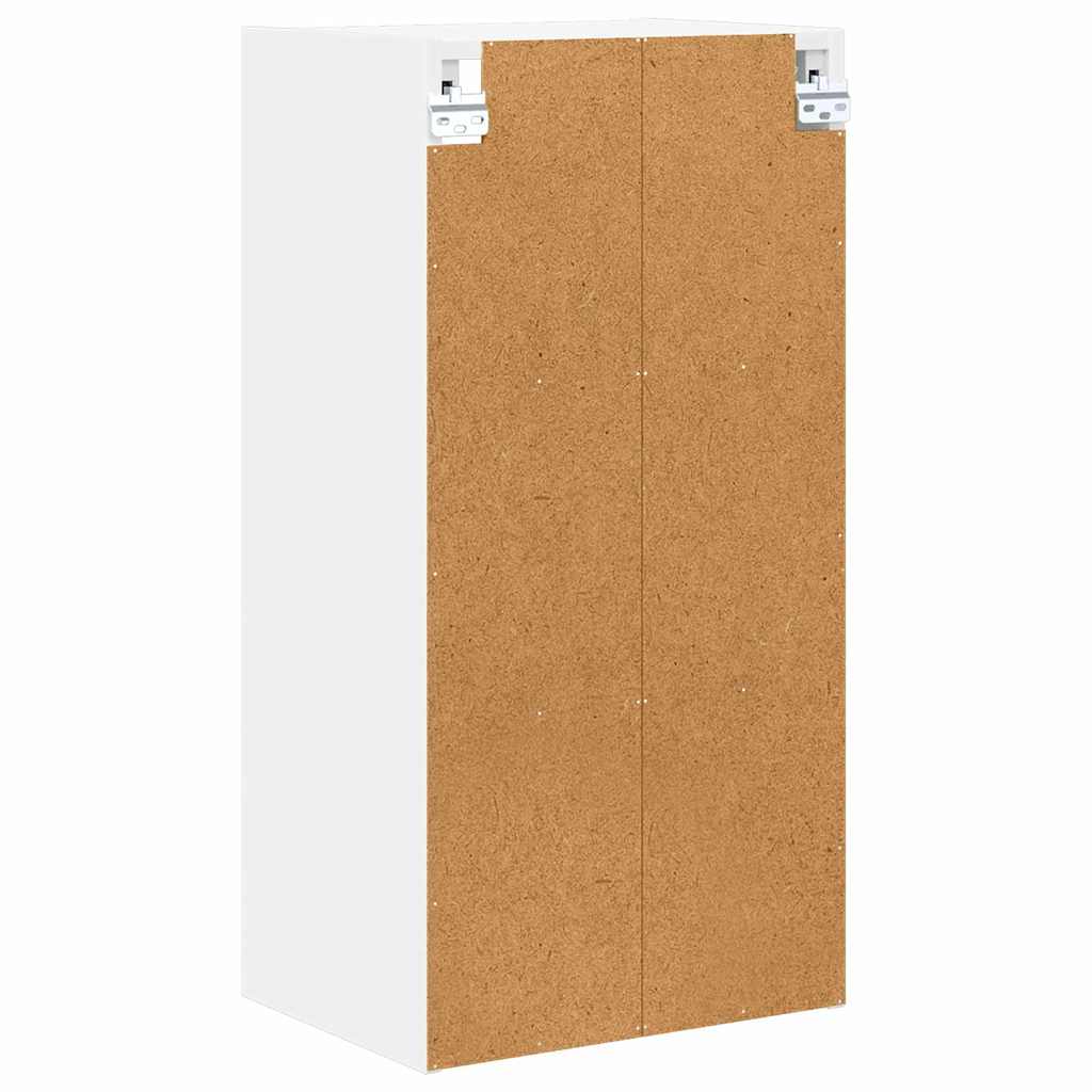 Hangkast met opslag Wit 40 x 29,5 x 80 cm Bewerkt hout is nu te koop bij PeponiXL, paradijselijk wonen!