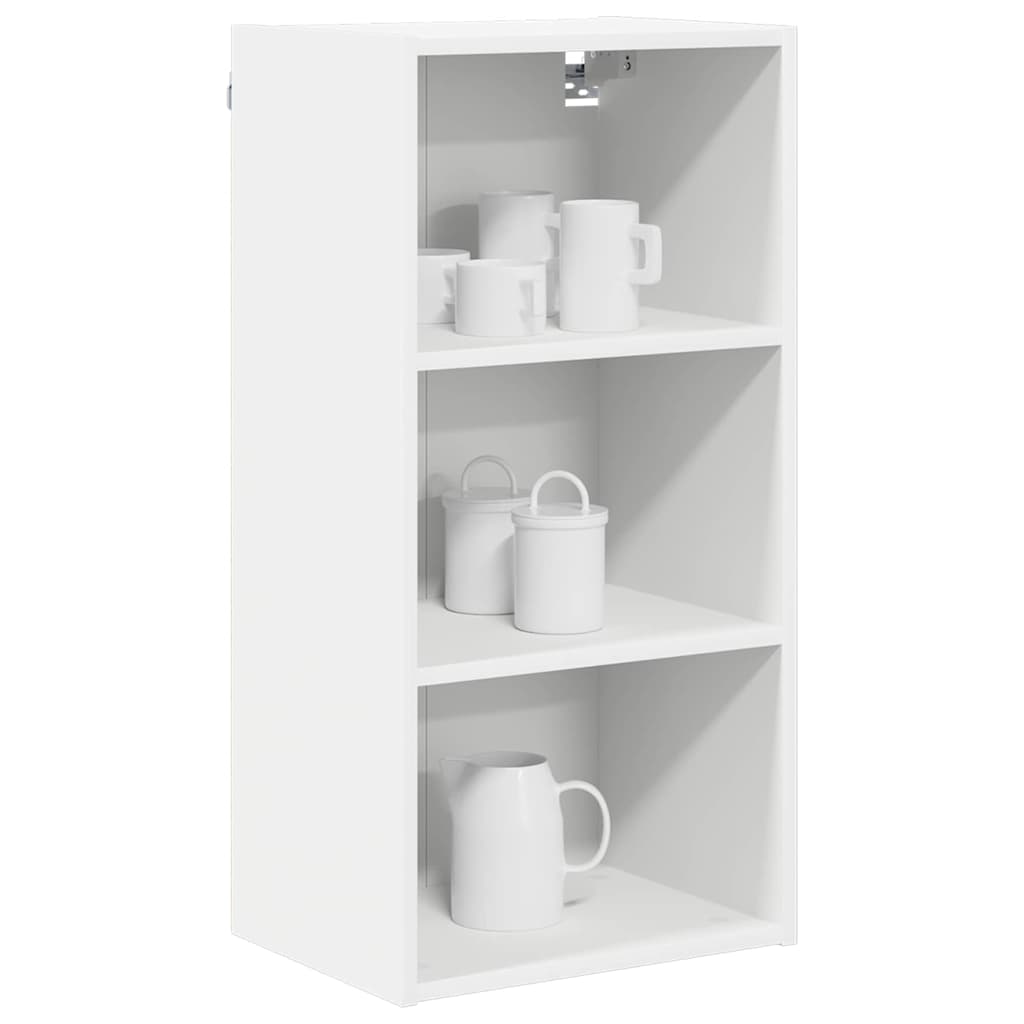 Hangkast met opslag Wit 40 x 29,5 x 80 cm Bewerkt hout is nu te koop bij PeponiXL, paradijselijk wonen!