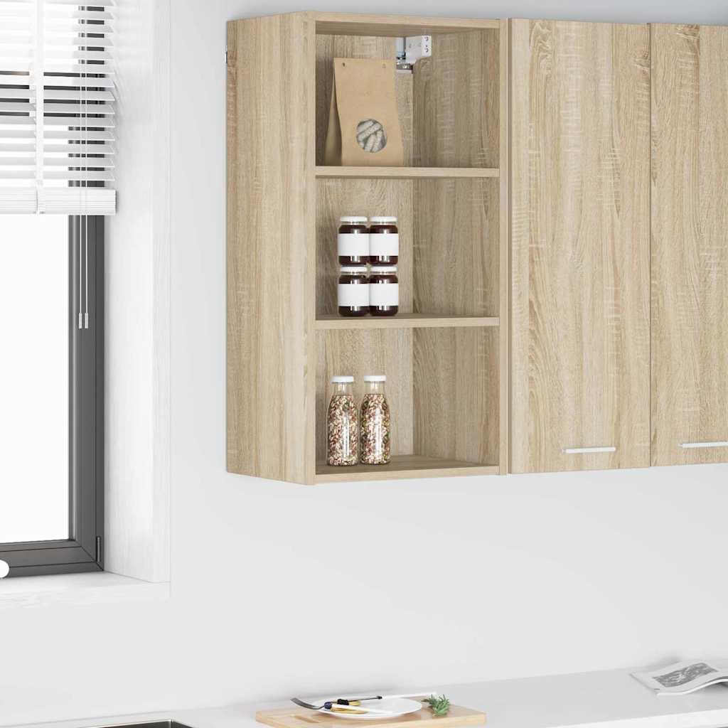 Hangkast met opslag Sonoma Eiken 40 x 29,5 x 80 cm Bewerkt hout is nu te koop bij PeponiXL, paradijselijk wonen!