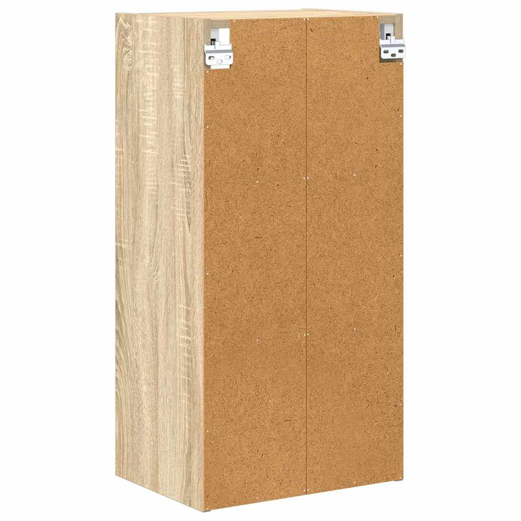 Hangkast met opslag Sonoma Eiken 40 x 29,5 x 80 cm Bewerkt hout is nu te koop bij PeponiXL, paradijselijk wonen!