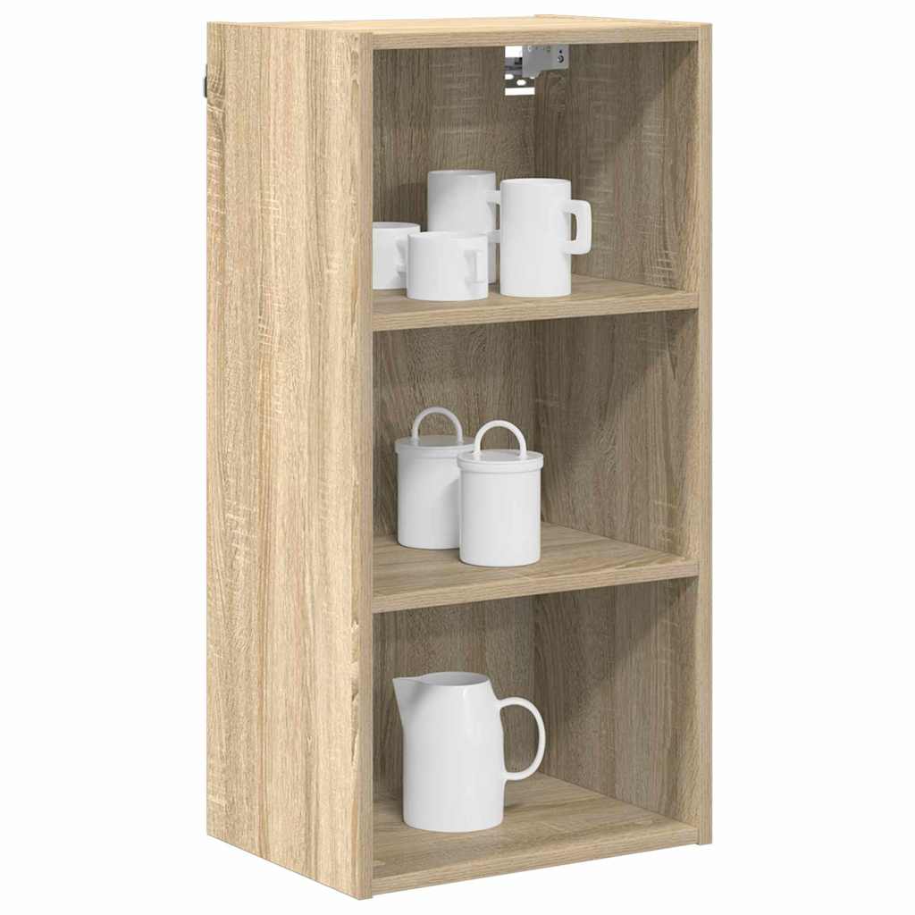 Hangkast met opslag Sonoma Eiken 40 x 29,5 x 80 cm Bewerkt hout is nu te koop bij PeponiXL, paradijselijk wonen!