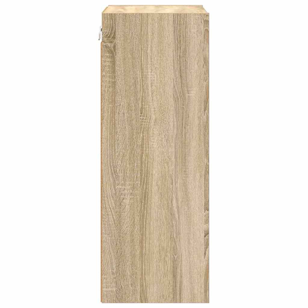 Hangkast met opslag Sonoma Eiken 40 x 29,5 x 80 cm Bewerkt hout is nu te koop bij PeponiXL, paradijselijk wonen!