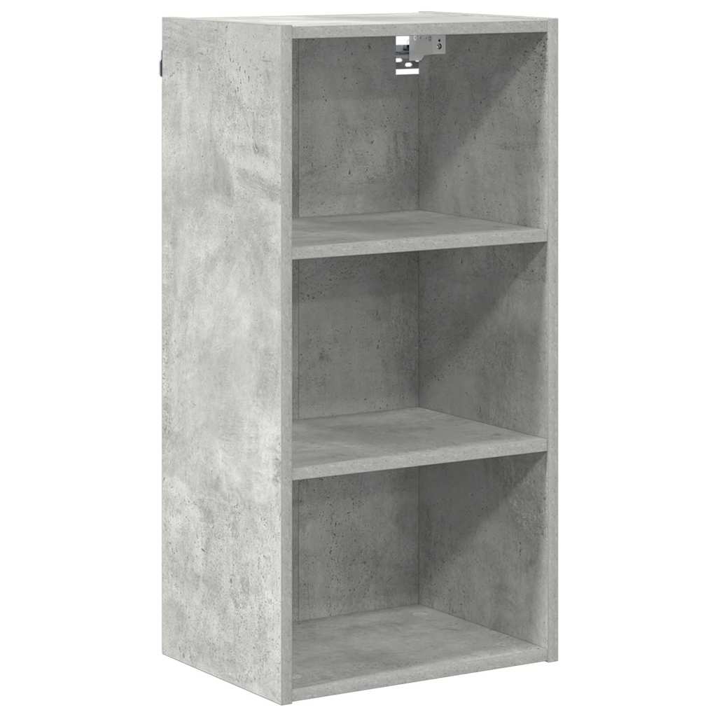 Hangkast met opslag Beton Grijs 40 x 29,5 x 80 cm Bewerkt hout is nu te koop bij PeponiXL, paradijselijk wonen!