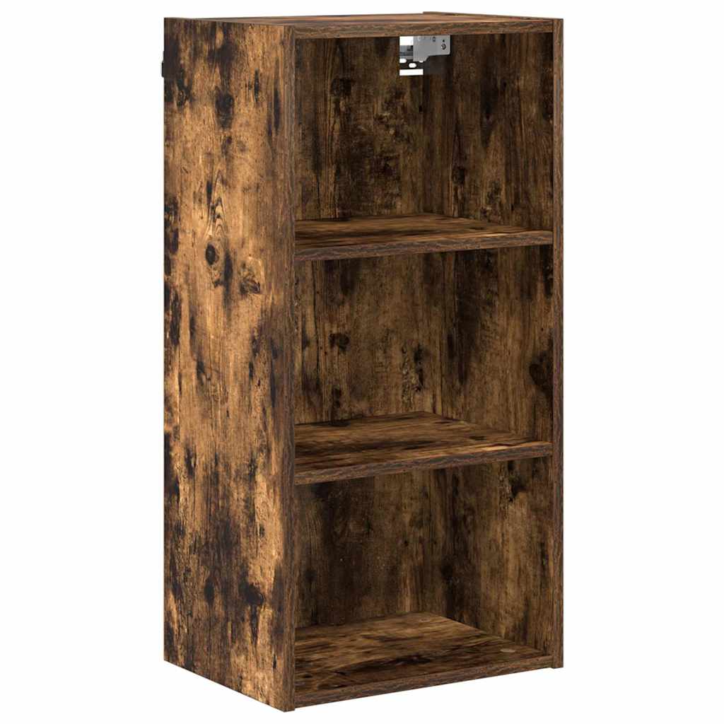 Hangkast Gerookt eiken 40 x 29,5 x 80 cm Bewerkt hout is nu te koop bij PeponiXL, paradijselijk wonen!
