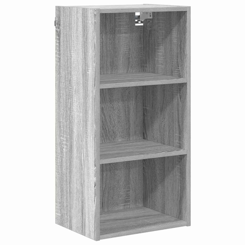Hangkast met opslag Grijs Sonoma 40 x 29,5 x 80 cm Bewerkt hout is nu te koop bij PeponiXL, paradijselijk wonen!